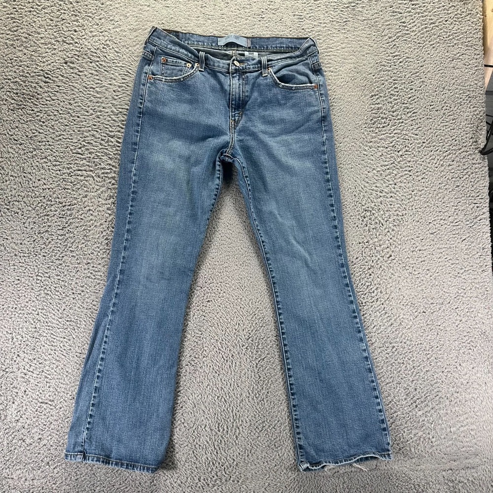 Levi's 515 Jeans Womens 12 Blue Cotton Denim Bootcut Workwear Travel Stretch